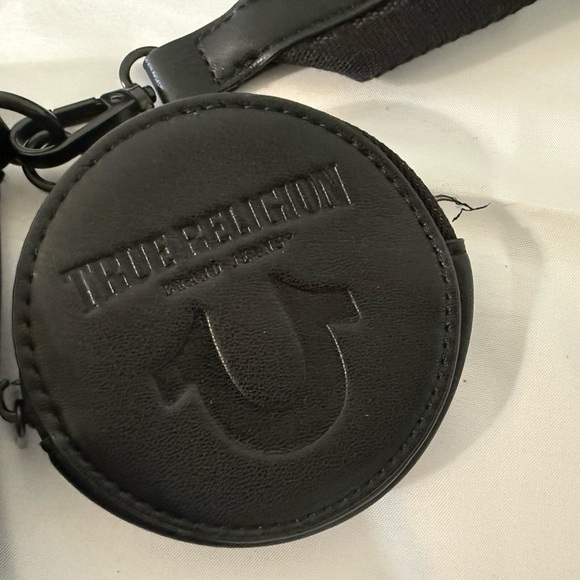 TRUE RELIGION Black Crossbody Bag with Logo - Picture 3 of 8
